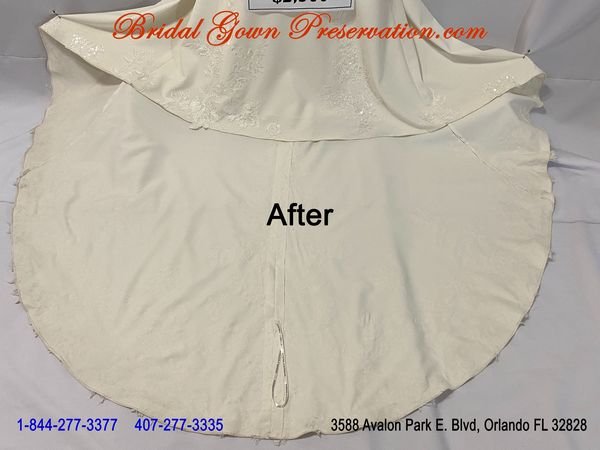 Wedding Gown Cleaning-Before & After