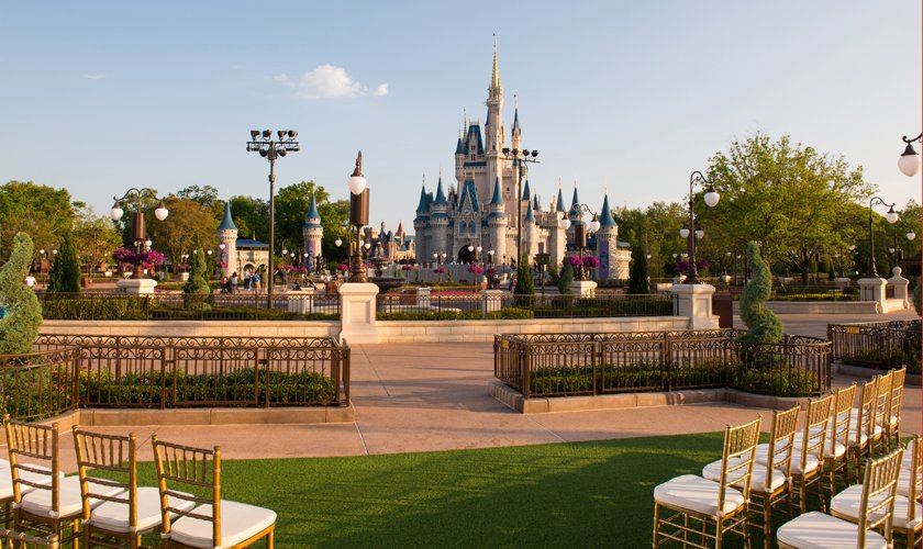 Disney Wedding East Plaza Garden2-Magic Kingdom-Wedding - Bridal Dress Gown Cleaning, Preservation & Restoration 1-844-277-3377