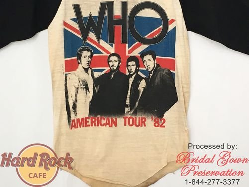 Hard Rock Cafe;The Who T-Shirt; with autograph