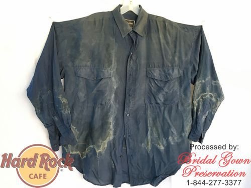 Hard-Rock-Mick-Jagger-Silk-Shirt-Restoration-Before