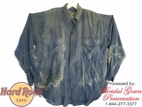 Hard-Rock-Mick-Jagger-Silk-Shirt-Restoration-Before