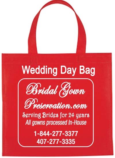 Wedding Day Bag from BridalGownPreservation.com