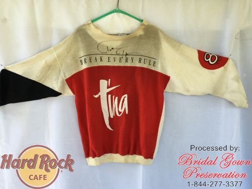 Hard Rock Cafe-Tina Turner Sweatshirt-Restored with autogrraph